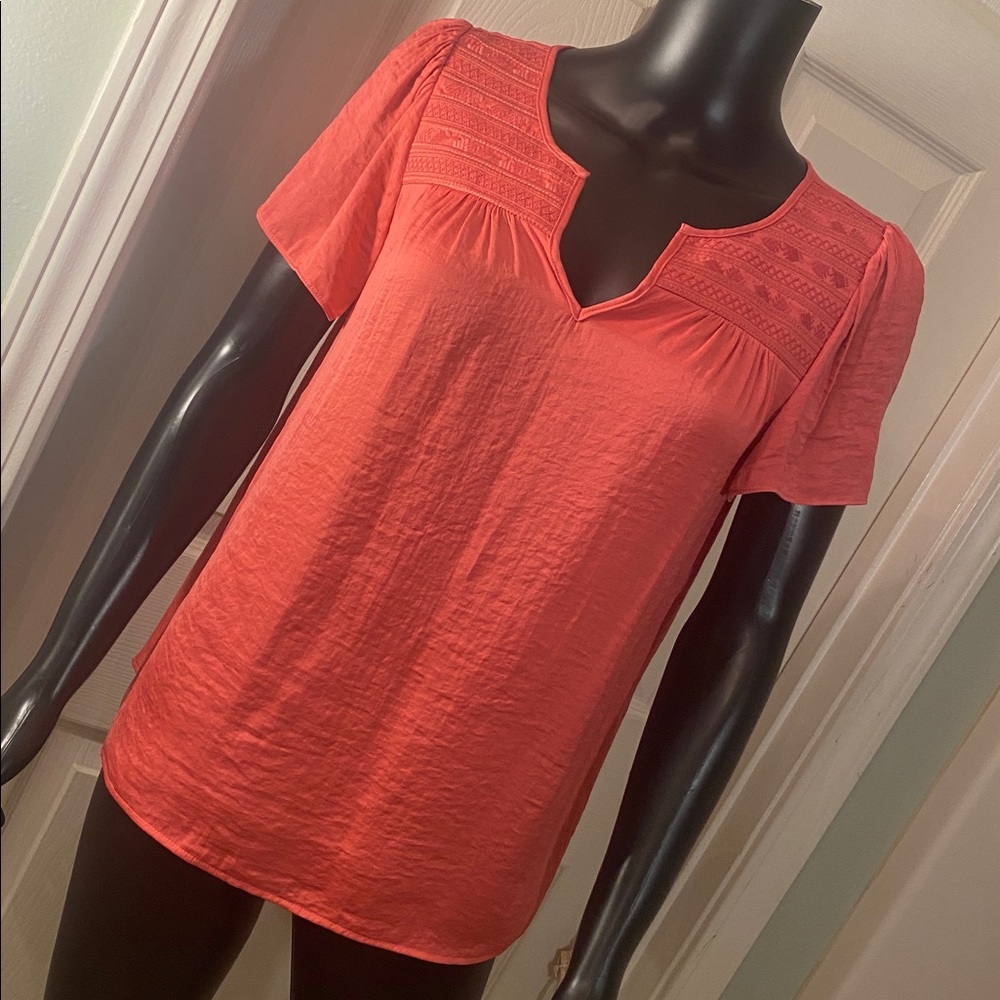 Rachel Zoe Coral Blouse